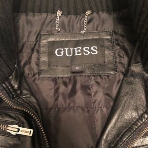 Guess Mens Leather Jacket!